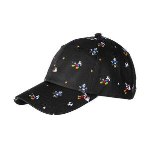 Mickey Mouse Black Sports Soccer Baseball Cap Hat Disney Unisex Adjustable